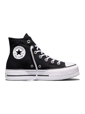 Converse Womens Chuck Taylor All Star Lift Platform US Sz 8 Black And White
